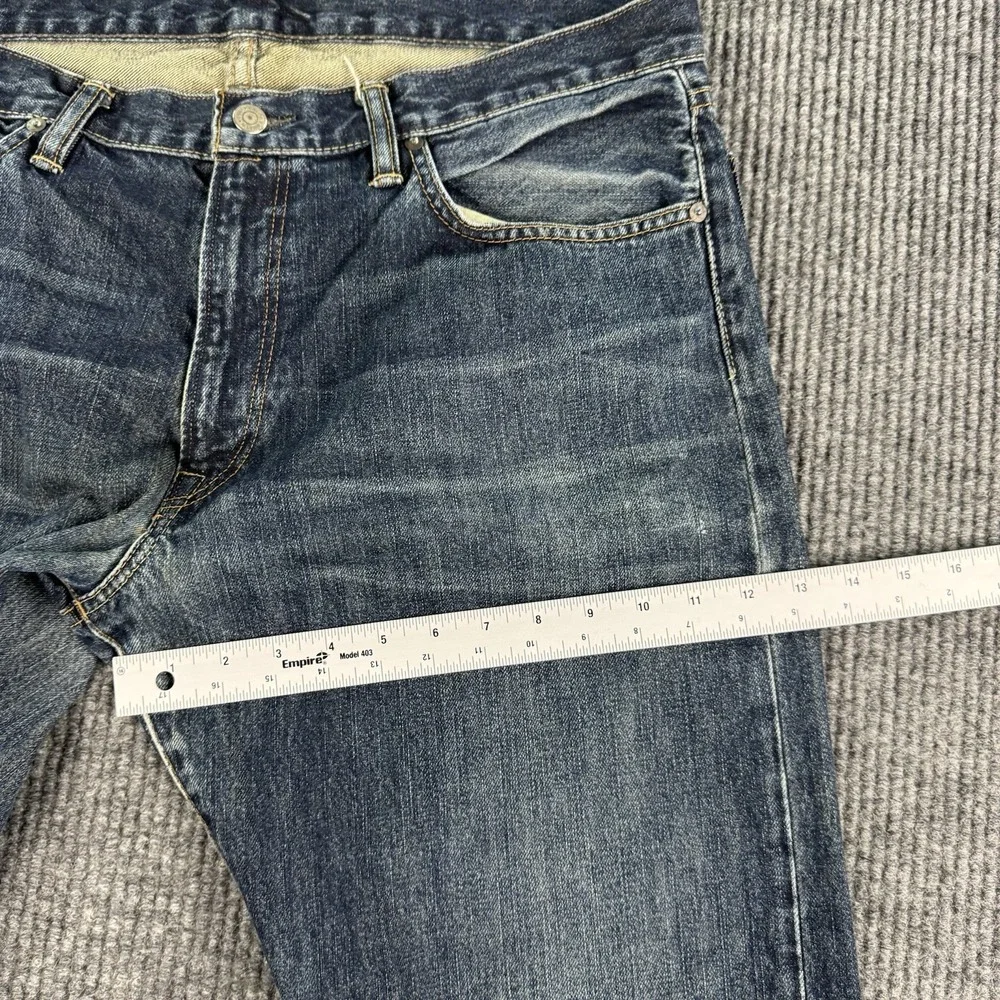 Polo Ralph Lauren Jeans Men 36x32 Antique Indigo Blue 100% Cotton Denim